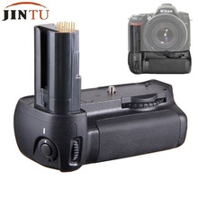 JINTU Батарея сменная ручка MB-D80 работает с 6 шт. AA Батарея/EN-EL3e Батарея + держатель для Nikon D90 D80 SLR-и dslr-камер Камера 2024 - купить недорого