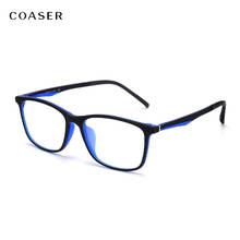 COASER Trendy Square Optical Eyeglasses  Women Men Glasses Frame TR90 Lighter Reading Prescription Computer Spectacle frame 2024 - buy cheap