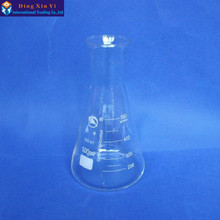 Balão de vidro cônico com 500ml, (4 unidades), 500ml, uso em laboratório, balão triangular de vidro boro, gg17 2024 - compre barato
