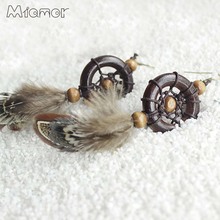 MIAMOR 1 Pair Mini Wood Dreamcatcher Handmade Dream Catcher Net Decoration Ornament Diameter 3.5cm Amor061 2024 - buy cheap