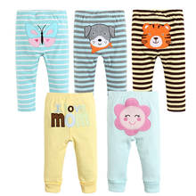 5pcs/lot 100% Cotton Baby Pants Spring Baby Girl Clothes Autumn Baby Leggings Infant Baby Boy Trousers Newborn Bebes Cloting Set 2024 - buy cheap