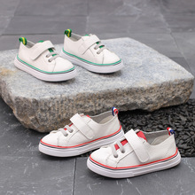 Children Shoes Kids Casual Shoes Genuine Leather Shoes Baby Girls White Shoes Boys Sneakers Baby Flats All-match Footwear 21-30# 2024 - buy cheap