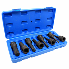 1/2" Square Drive Impact Socket Bit 8 Piece Set M5 M6 M8 M10 M12 M14 M16 M18 CR-MO 12 point Spline Bit Socket Screwdriver Tools 2024 - buy cheap