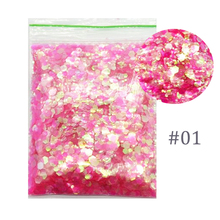 IRIDESCENT PINK | FACE, HAIR AND BODY GLITTER 50G 25 COLORS  FLAKES Cosmic NAIL Glitter MIX SIZE RAINBOW Nail Art Acrylic Gel 2024 - buy cheap