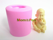 Mom & Pea-molde de silicona para jabón en forma de bebé, decoración para pastel, Fondant, 3D, grado alimenticio, 0010, Envío Gratis 2024 - compra barato