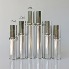 High Quality 30pcs x Fashion 15ml 20ml 30ml Silver Airless Lotion Pump Bottle Vacuum Cosmetic Airless Containers 2024 - buy cheap