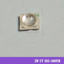Chip LED UV para manualidades, lote de 10 unidades, 3W, 3535, 395-400nm 2024 - compra barato