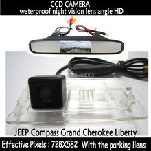 Espejo LCD de 4,3 pulgadas para coche, retrovisor de marcha atrás, cámara CCD HD de visión nocturna para JEEP Compass Grand Cherokee Liberty 2024 - compra barato