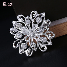 (12 pieces/lot)2017 Fashion Jewelry Flower Brooch Women Flower Crystal Wedding brooches pins 2024 - buy cheap