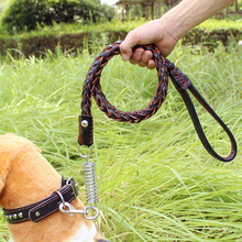 1 pcs Pets Dogs Adjustable Traction Rope dog Collars Basic Leash Set  Leather Large Medium Dogs Leashes set dogs accessories 2024 - buy cheap