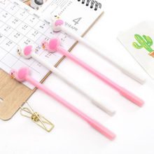 20pcs Creative stationery 0.5mm gel pen flamingo black signature pen pen student stationery free shipping 2024 - buy cheap