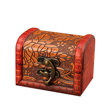Jewelry Box Vintage Wood Handmade Box With Mini Metal Lock For Storing Jewelry Treasure Pearl Organizador De Maquillaje 2024 - buy cheap