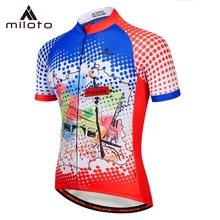 MILOTO Summer Cycling Jersey Breathale Mountain Bike Clothing Quick-Dry Racing MTB Bicycle Road Clothes Uniform Shirt Wear 2024 - buy cheap