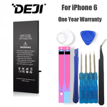 DEJI-batería de litio Original para iPhone 6/6G, Kit de herramientas gratuitas, alta capacidad, 2200mAh, repuesto, buena calidad 2024 - compra barato