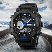 Men Sport Quartz Watch Analog Digital LED Outdoor Waterproof Military Watches Chronograph Wristwatches Relogio Masculino SKMEI 2024 - buy cheap