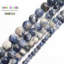 Natural Stone Beads New Blue Sodalite Round Loose Beads For Jewelry Making 15.5inch/strand Pick Size 4/6/8/10/12mm -F00119 2024 - buy cheap