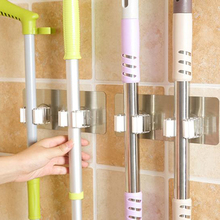 2018 Convenience Wall Mounted Mop Organizer Holder Hang Brush Broom Hanger Storage Rack Kitchen Home Bathroom Tool 2024 - buy cheap