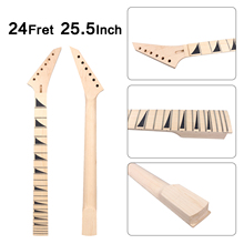 Diy 24Fret 25.5inch Electric guitar Neck Bolt on Canada Maple handmade Unfinished 2024 - buy cheap