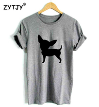 Женская футболка чихуахуа с принтом собаки, Повседневная хлопковая хипстерская забавная футболка для девушек, верх стандартной модели, Прямая поставка 2024 - купить недорого