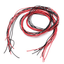 New 1Set 26AWG Silicone Wire Flexible Gauge Stranded V# Copper Cables 5m For RC Black Red 2024 - buy cheap