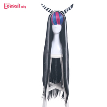 L-email wig Danganronpa Mioda Ibuki Cosplay Wigs Long Mixed Color Straight Cosplay Wig Halloween Heat Resistant Synthetic Hair 2024 - buy cheap