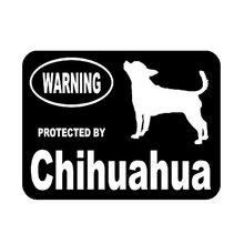 10.2cm*7.6cm Creative Fashion By Chihuahua Protected Animal Vinyl Car Stickers C5-1920 2024 - buy cheap