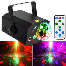 Mini LED Laser Projector light Red & Green Stage Lighting Effect Voice-activated DJ Disco Christmas Xmas Party Club KTV Light 2024 - buy cheap