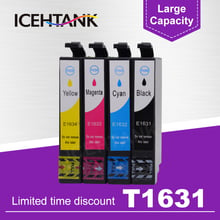 T1621 T1631 - T1634 Ink Cartridge With Chip For Epson WF-2010W WF-2510WF WF-2520NF WF-2530DW WF-2540WF WF-2750DWF 2760DWF 2024 - buy cheap