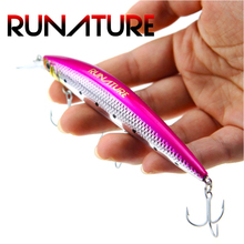 RUNATURE Flash Minnow Fishing Lure Bait Artificial Lure 110mm/37g With 3 French VMC Hooks Fishing Sinking Bait Hard MinnowLures 2024 - buy cheap