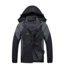 Мужская и Женская куртка 3 в 1 для походов, зимняя ветровка, водонепроницаемая, ветрозащитная, 2 в 1, для активного отдыха, флисовая подкладка, лыжная куртка 2024 - купить недорого