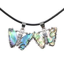 Natural New Zealand Abalone Shell Pendant Exquisite Lovely Butterfly Pendants Paua Shells Jewelry Findings DIY Accessories A885 2024 - buy cheap