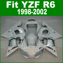 Free Custom Plastic parts for YAMAHA R6 fairing kit 1998 1999 2000 2001 2002 silvery YZF R6 fairings 98-02 bodywork 2024 - buy cheap