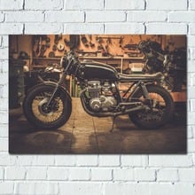 Retro Motorcycle Vehicle Wallpaper Picture Printed Wall Art Poster Canvas Cloth Decorative paintings 2024 - buy cheap