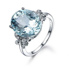 Incrustada zircon mar azul liga rhinstone 2020 novo clássico redondo borboleta fingerrings para feminino anel de cristal moda 2024 - compre barato
