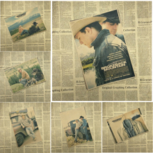 Постер из крафт-бумаги Brokeback с изображением гор классического фильма, бара, кафе, гостиной, столовой, стены 2024 - купить недорого