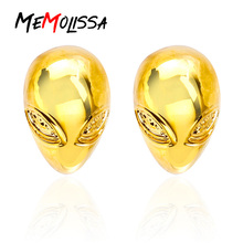 MeMolissa 3 Pairs Trendy Gold Alien Cufflinks High Quality Wedding Male Cufflink Luxury Men's Business Shirts Cuff Button 2024 - buy cheap