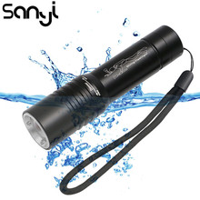 Фонасветильник для дайвинга SANYI, масштабируемый, XML-T6, светодиодный фонарик для дайвинга, подводный, 50 м, водонепроницаемый, 18650, фонарик для дайвинга 2024 - купить недорого