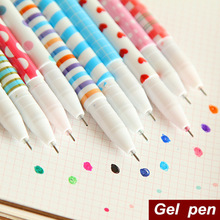 100 Pcs/Lot Color Gel Pen NEW Pattern Wholesale Stationery Office Material School Supplies Coloridas Canetas Escolar 2024 - buy cheap