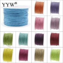 Wholesale 80m/Spool 1MM Mix Color Nylon Black Satin Chinese Knotting Silky Macrame Cord Beading Braided String Thread 2024 - buy cheap