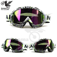 colorful clear lens motorbike eye protection universal moto dirt pit bike Off-road racing motorcycle glasses motocross goggle 2024 - buy cheap