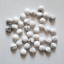 2018 fashion top quality White natural stone round CAB CABOCHON beads for DIY jewelry Accessories 10mm wholesale 50pcs/lot free 2024 - buy cheap