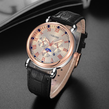 New Luxury Men's Date Watch Stainless Steel Leather Analog Quartz Military Watches Bayan Kol Saati Erkek Saat Relojes Hombre 2024 - buy cheap