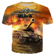 YX GIRL-Camiseta con estampado de World Of Tanks para hombre, ropa de calle informal de verano, Popular, 2019 2024 - compra barato