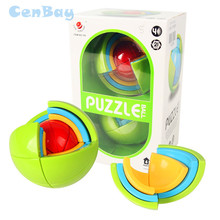 Rompecabezas 3D Bola de laberinto juego de rompecabezas inteligente para niños IQ entrenamiento magia lógica puzle educativo infantil y juguetes de aprendizaje 2024 - compra barato