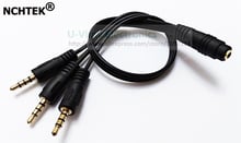 NCHTEK 4 Pole 3.5MM Female to Three 3.5MM Stereo Male Plug Audio Extension Connector Cable About 30CM/Free Shipping/1PCS 2024 - buy cheap