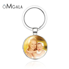 OMGALA Personalized Photo keychain Custom Key Chain Photo of Your Baby Child Mom Dad Grandparent Loved One Gift for Family Gift 2024 - buy cheap