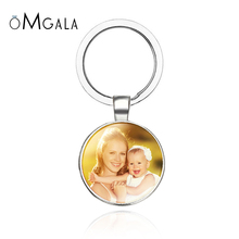 Chaveiro com foto personalizada, chaveiro personalizado para fotos de seu bebê, mamãe, papai, opção com personalização 2024 - compre barato