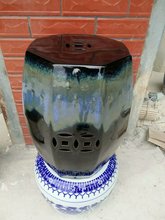 Черный для туалетного столика китайский табурет фарфоровый садовый стул Керамический Китайский садовый стул Цзиндэчжэнь 2024 - купить недорого