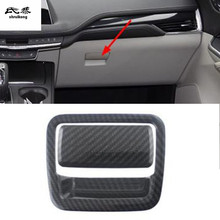 2pcs/Lot Car Sticker ABS Carbon Finber Grain Passenger Side Glove Box Switch Decoration Cover For 2018 Cadillac XT4 2024 - buy cheap