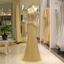 Shiny Rhinestone Evening Dresses mermaid sexy tulle women Formal Party Homecoming Dresses Dress luxury prom gown vestido 2024 - buy cheap
